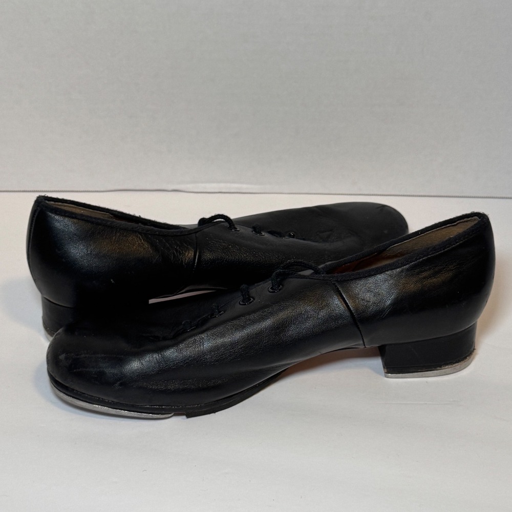 Bloch Shock Wave Black Lace Up Tap Shoes Women's Size 8.5 M Dance Techno